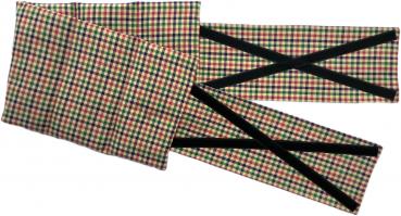 Lendenkissen - Wärmekissen - blau, rot, grün, braun kariert.