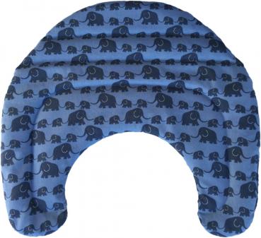 Schulterkissen - Elefant blau