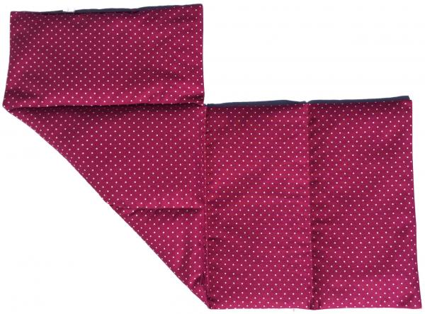 5 Kammerkissen rot mit Punkten