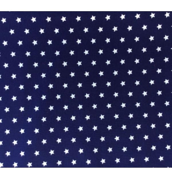 5 Kammerkissen dunkelblau mit Sternen Stoffmuster