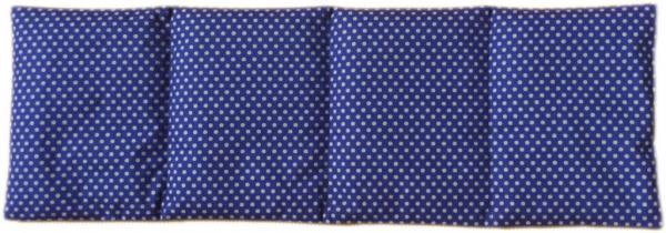 Halskissen blau mit grauen Punkten