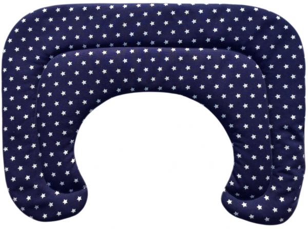 Nackenkissen - dunkelblau mit weißen Sternen
