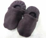 Wärmehausschuhe mit Traubenkernen, Farbe braun - Handarbeit